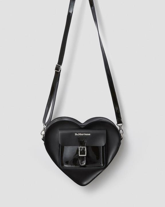 Sac en cuire en forme de coeur Noir